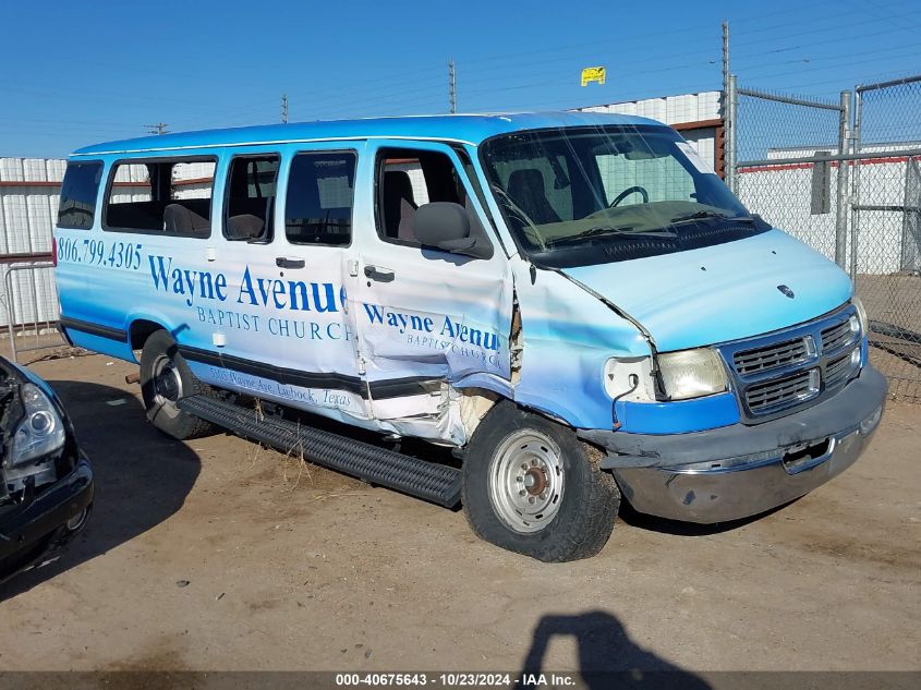 2001 Dodge Ram Wagon 3500 VIN: 2B5WB35ZX1K540736 Lot: 40675643