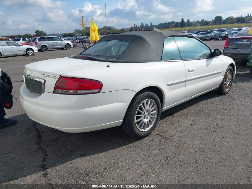 2004 Chrysler Sebring Lxi VIN: 1C3EL55R74N299498 Lot: 40677409