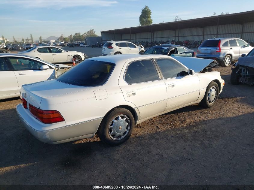 1993 Lexus Ls 400 VIN: JT8UF11E4P0165509 Lot: 40685200