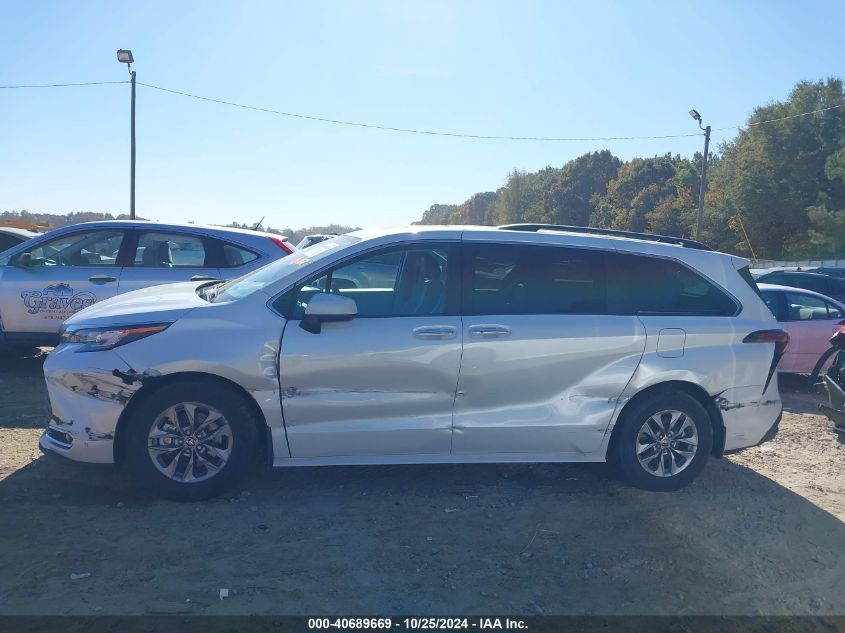 2022 Toyota Sienna Xle VIN: 5TDYRKEC7NS119112 Lot: 40689669