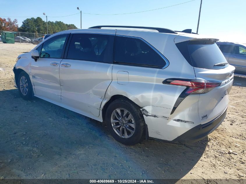 2022 Toyota Sienna Xle VIN: 5TDYRKEC7NS119112 Lot: 40689669