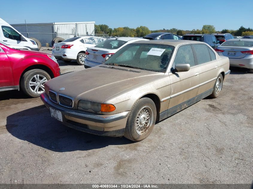 1999 BMW 740Il VIN: WBAGH8335XDP01922 Lot: 40693344