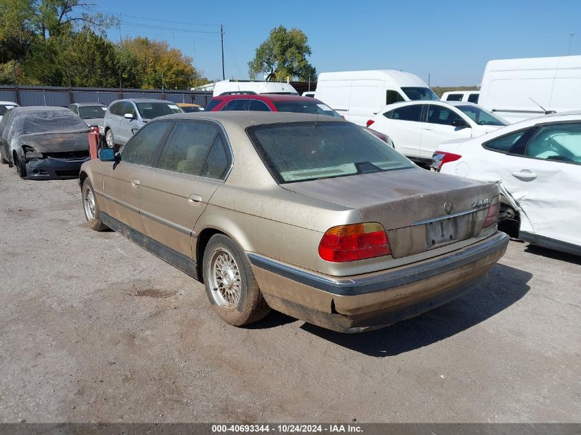 1999 BMW 740Il VIN: WBAGH8335XDP01922 Lot: 40693344