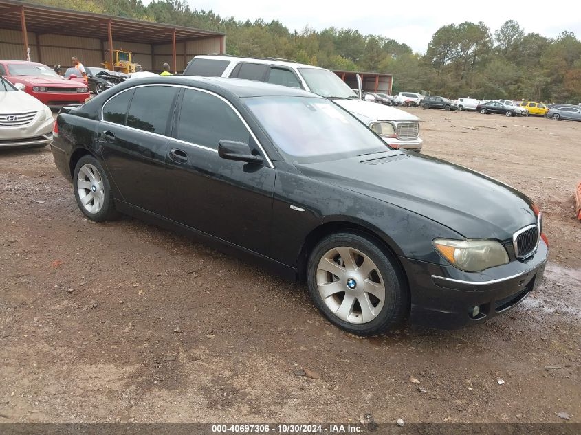 2006 BMW 750I VIN: WBAHL83536DT00615 Lot: 40697306