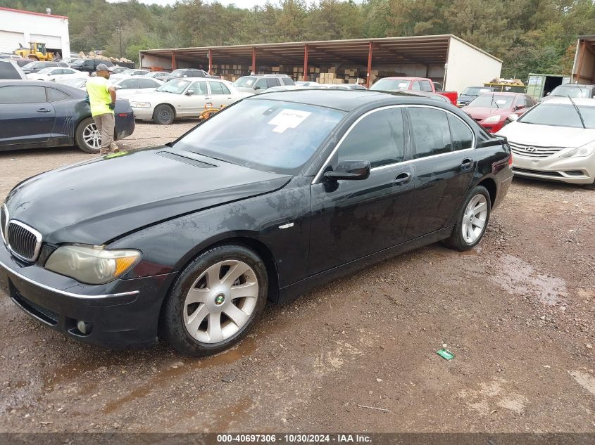 2006 BMW 750I VIN: WBAHL83536DT00615 Lot: 40697306