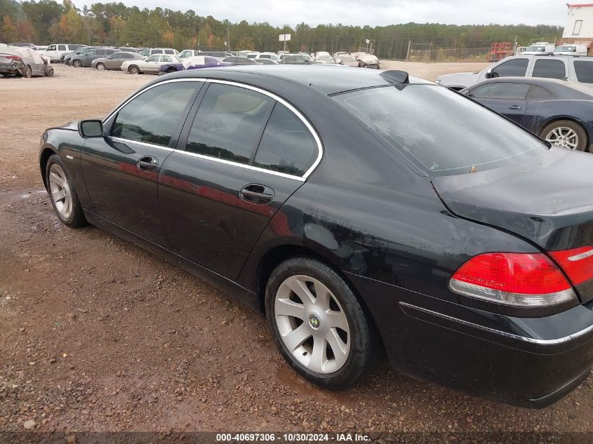 2006 BMW 750I VIN: WBAHL83536DT00615 Lot: 40697306