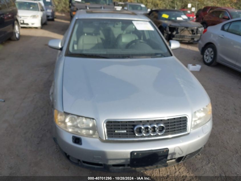 2002 Audi A4 3.0 VIN: WAULT68E82A176439 Lot: 40701295