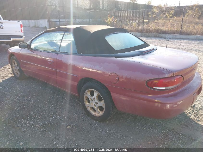 1998 Chrysler Sebring Jxi VIN: 3C3EL55H0WT309430 Lot: 40707384