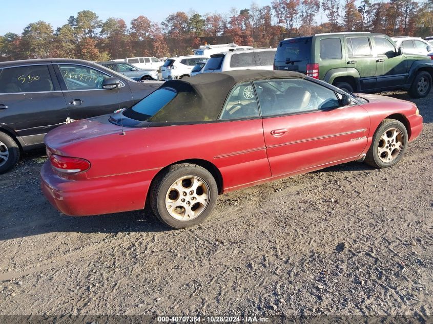 1998 Chrysler Sebring Jxi VIN: 3C3EL55H0WT309430 Lot: 40707384