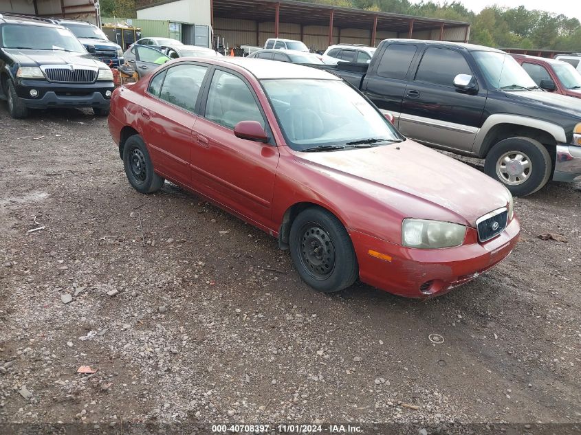 2002 Hyundai Elantra Gls VIN: KMHDN45DX2U332783 Lot: 40708397