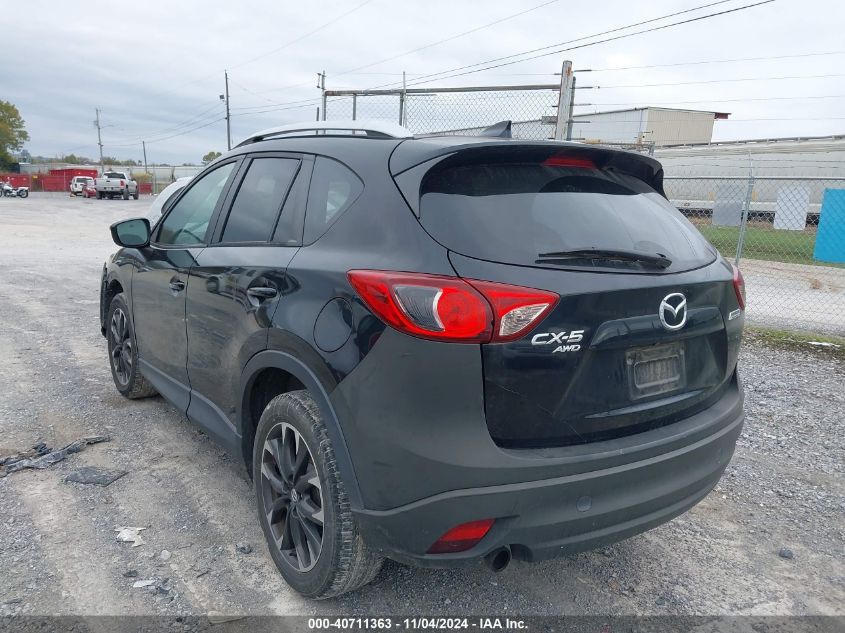 2016 Mazda Cx-5 Grand Touring VIN: JM3KE4DY8G0870100 Lot: 40711363