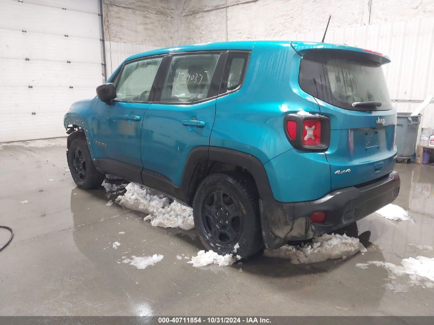 2020 Jeep Renegade Sport 4X4 VIN: ZACNJBAB7LPL89763 Lot: 40711854