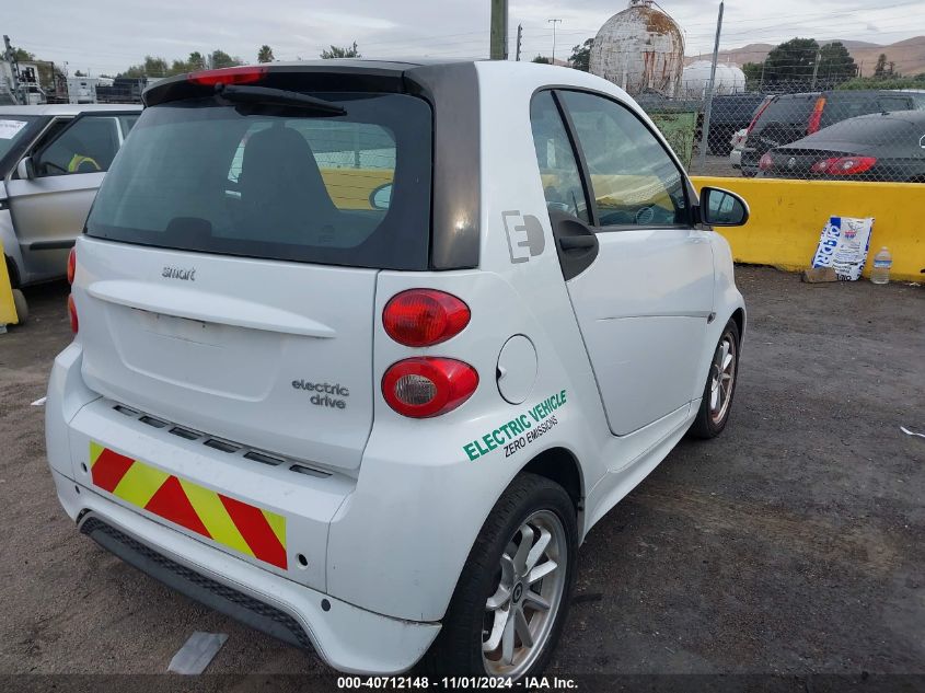 2014 Smart Fortwo Electric Drive Passion VIN: WMEEJ9AA7EK779439 Lot: 40712148