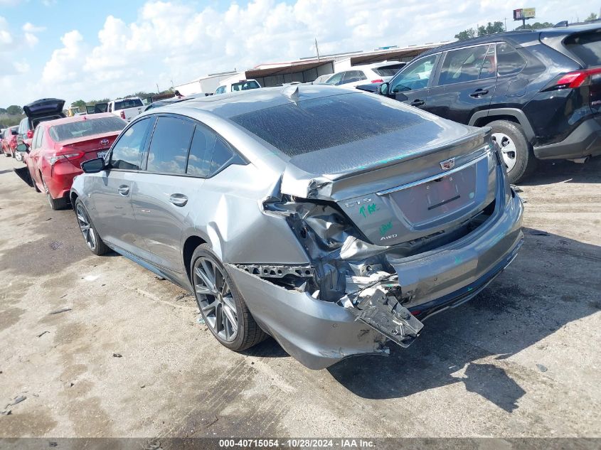 2021 Cadillac Ct5 Sport VIN: 1G6DU5RK0M0133423 Lot: 40715054