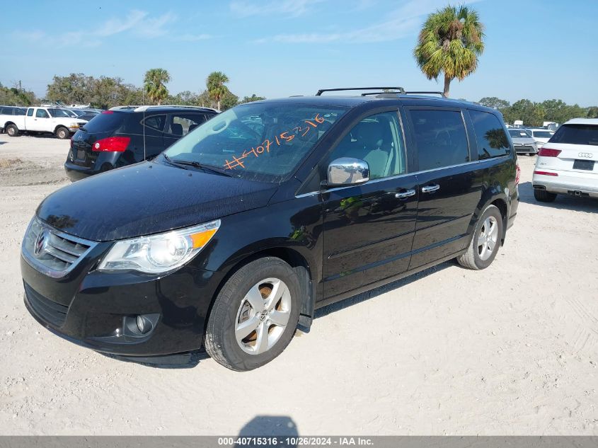 2013 Volkswagen Routan Sel Premium VIN: 2C4RVADG8DR725282 Lot: 40715316