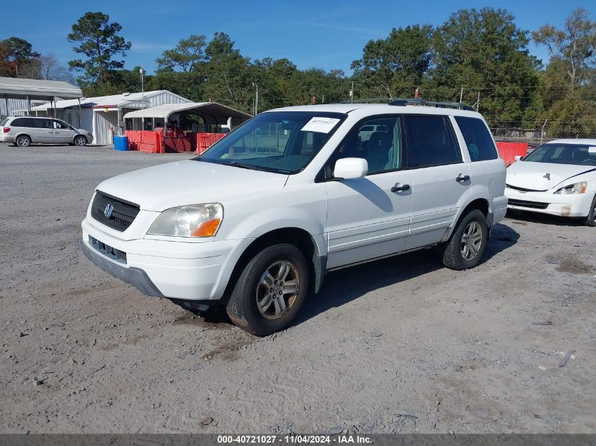 2003 Honda Pilot Ex VIN: 2HKYF18413H600449 Lot: 40721027