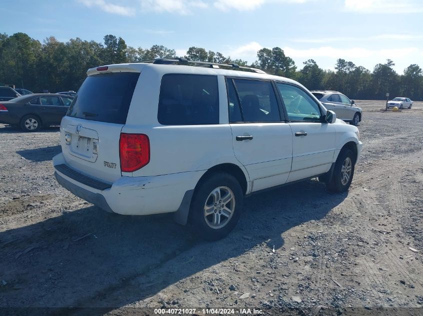 2003 Honda Pilot Ex VIN: 2HKYF18413H600449 Lot: 40721027