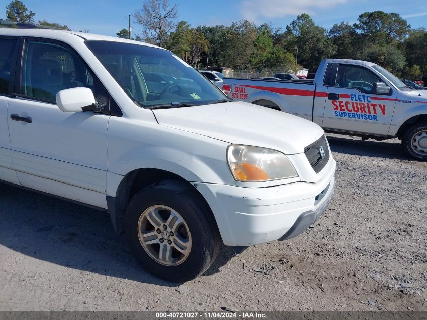 2003 Honda Pilot Ex VIN: 2HKYF18413H600449 Lot: 40721027