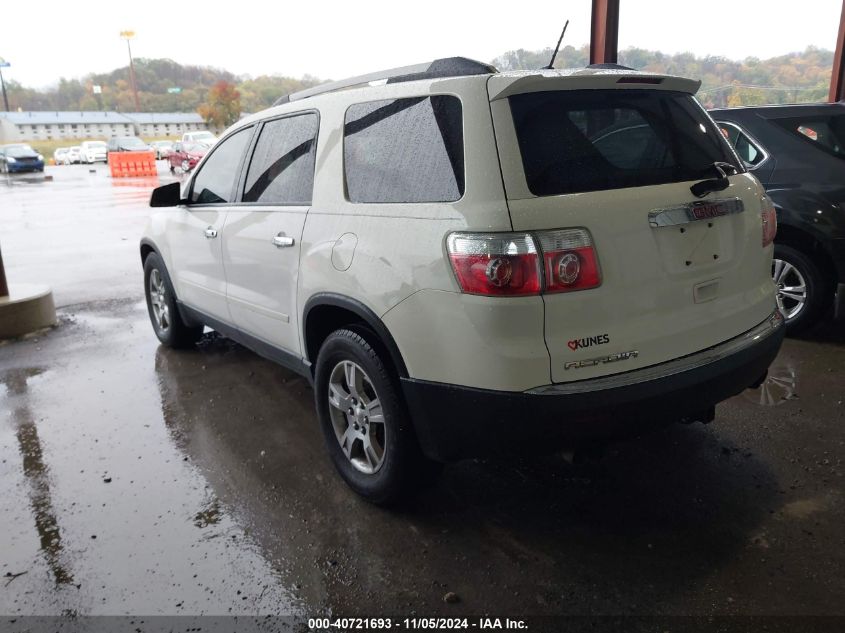 2011 GMC Acadia Sl VIN: 1GKKRNED7BJ310025 Lot: 40721693