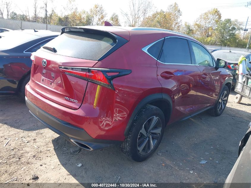 2020 Lexus Nx 300 VIN: JTJGARDZXL5016476 Lot: 40722445