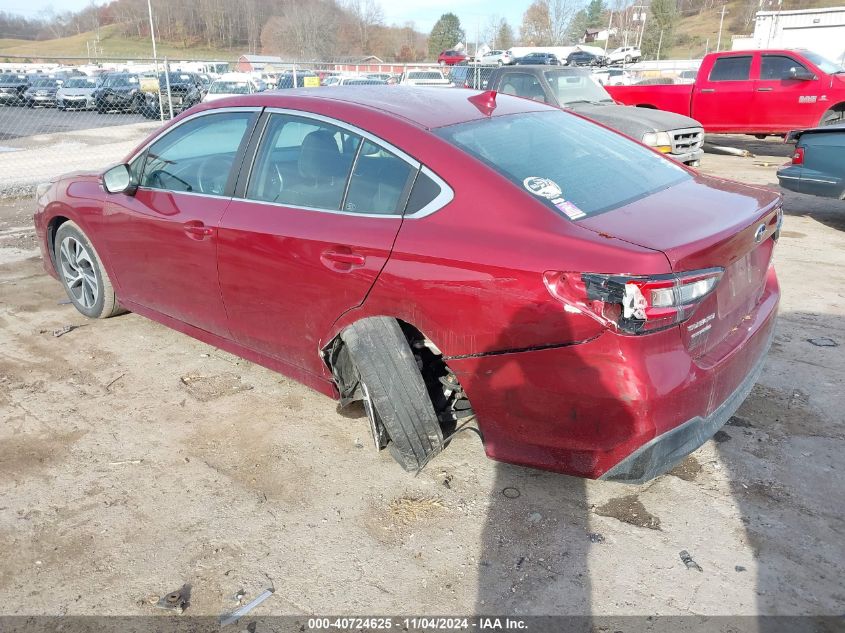 2022 Subaru Legacy Premium VIN: 4S3BWAC6XN3004835 Lot: 40724625