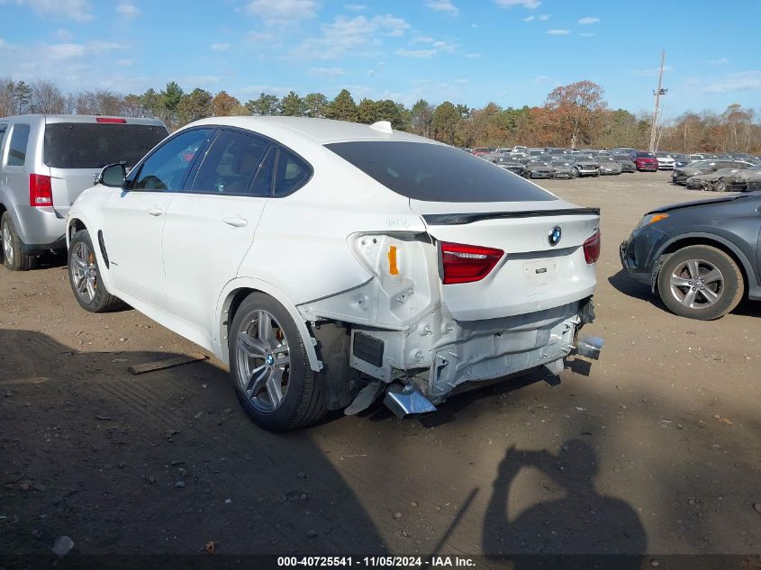 2017 BMW X6 xDrive35I VIN: 5UXKU2C30H0X47106 Lot: 40725541