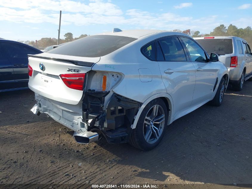 2017 BMW X6 xDrive35I VIN: 5UXKU2C30H0X47106 Lot: 40725541