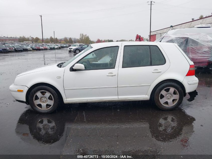 2001 Volkswagen Golf Gls VIN: 9BWGS61J314062110 Lot: 40726773