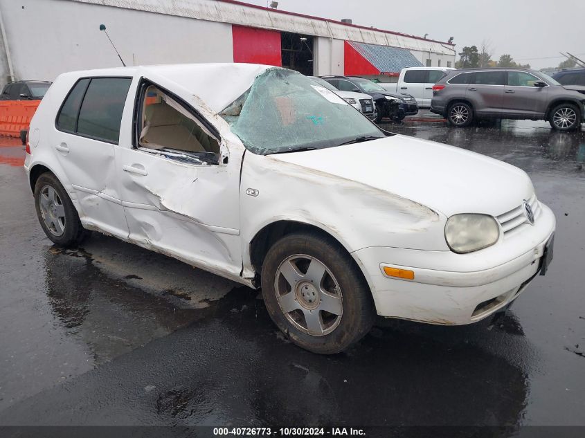 2001 Volkswagen Golf Gls VIN: 9BWGS61J314062110 Lot: 40726773