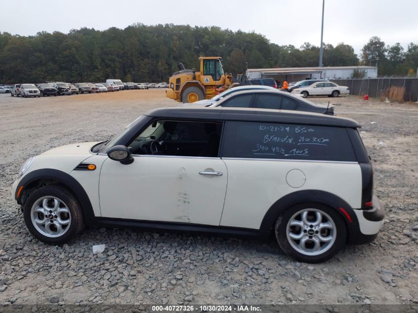 2011 Mini Cooper Clubman VIN: WMWZF3C5XBT188121 Lot: 40727326