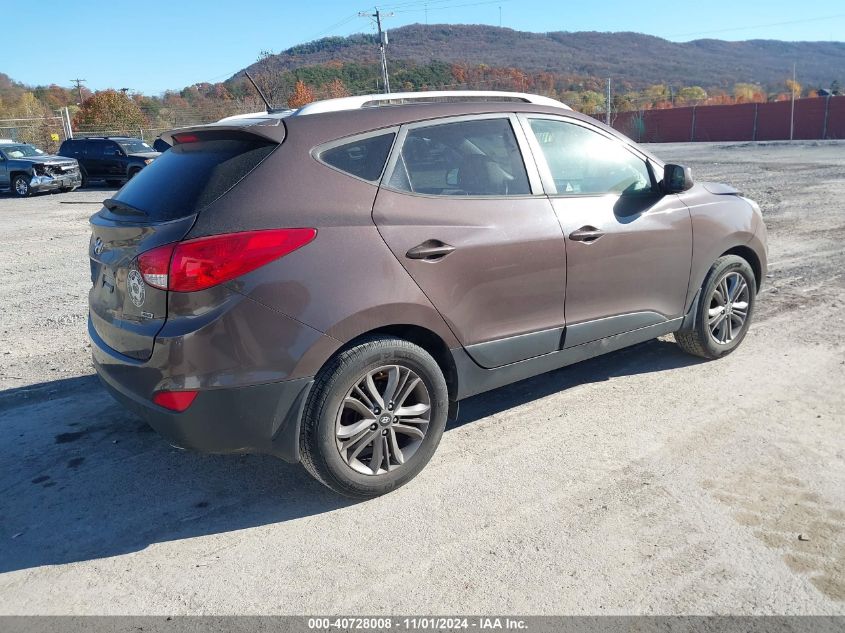 2014 Hyundai Tucson Se VIN: KM8JUCAG6EU919776 Lot: 40728008