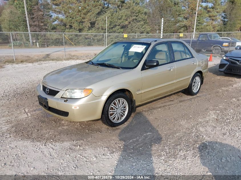 2001 Mazda Protege VIN: JM1BJ225910418634 Lot: 40728579