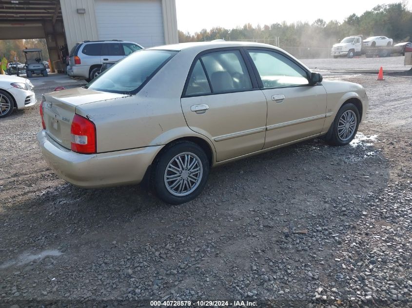 2001 Mazda Protege VIN: JM1BJ225910418634 Lot: 40728579