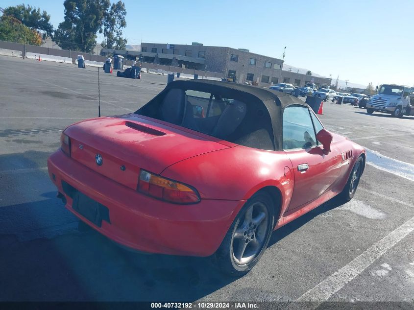 1998 BMW Z3 2.8 VIN: 4USCJ332XWLB63056 Lot: 40732192