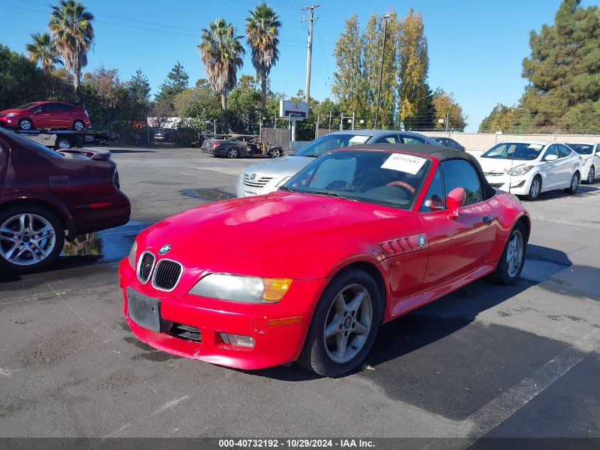 1998 BMW Z3 2.8 VIN: 4USCJ332XWLB63056 Lot: 40732192