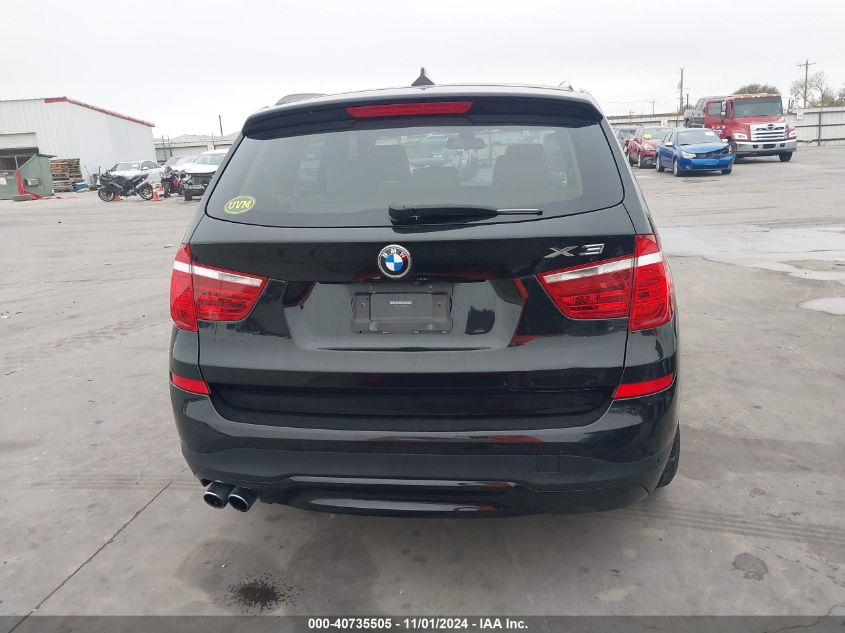 2016 BMW X3 Sdrive28I VIN: 5UXWZ7C59G0R32528 Lot: 40735505