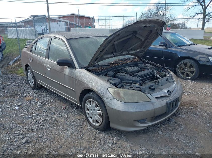 2004 Honda Civic Lx VIN: 2HGES16574H513144 Lot: 40737866