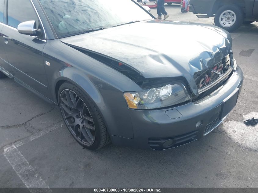 2005 Audi S4 4.2 VIN: WAUPL68E45A020856 Lot: 40739063