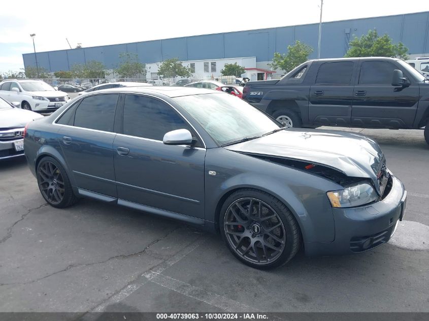 2005 Audi S4 4.2 VIN: WAUPL68E45A020856 Lot: 40739063