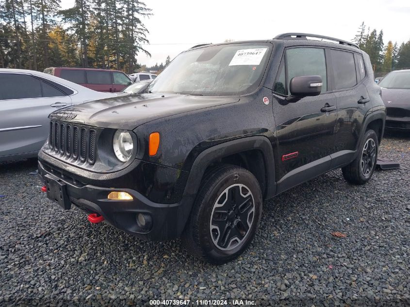 2016 Jeep Renegade Trailhawk VIN: ZACCJBCT6GPE07997 Lot: 40739647