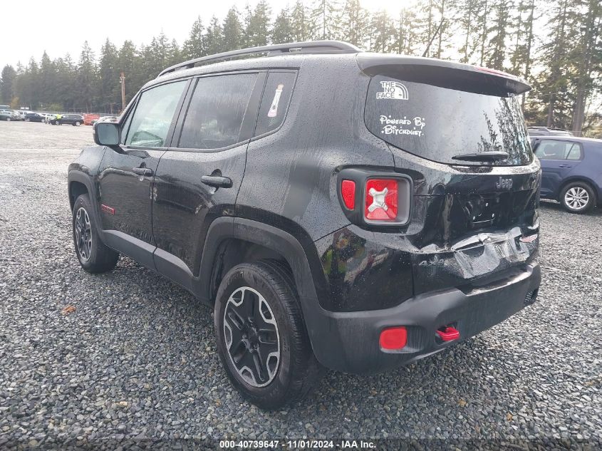 2016 Jeep Renegade Trailhawk VIN: ZACCJBCT6GPE07997 Lot: 40739647