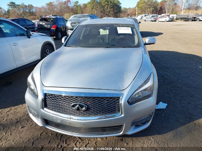 2016 Infiniti Q70 3.7X VIN: JN1BY1AR4GM270214 Lot: 40742526