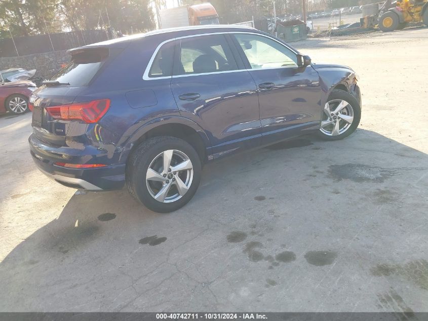 2021 Audi Q3 Premium 40 Tfsi Quattro Tiptronic VIN: WA1AUCF30M1098419 Lot: 40742711