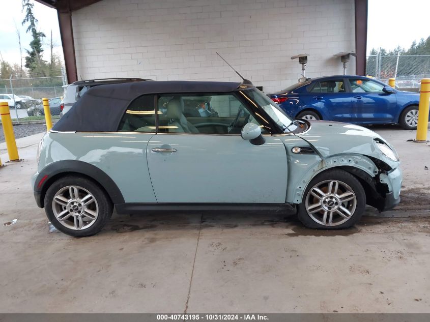 2013 Mini Convertible Cooper VIN: WMWZN3C54DT568433 Lot: 40743195