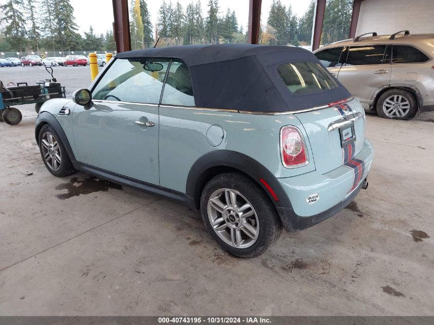 2013 Mini Convertible Cooper VIN: WMWZN3C54DT568433 Lot: 40743195