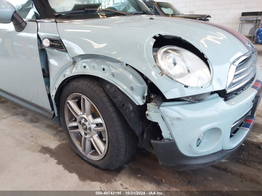 2013 Mini Convertible Cooper VIN: WMWZN3C54DT568433 Lot: 40743195