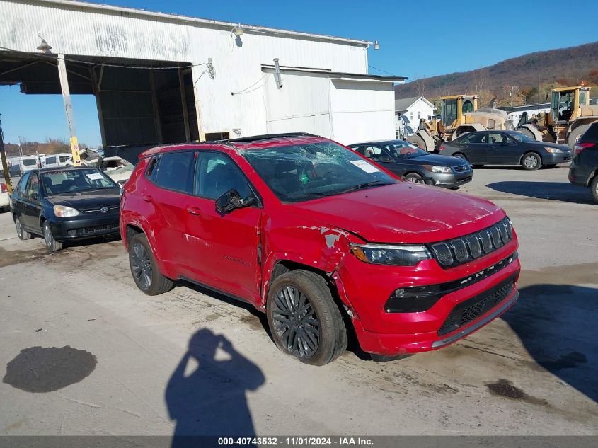 2022 Jeep Compass (Red) Edition 4X4 VIN: 3C4NJDCB6NT237190 Lot: 40743532