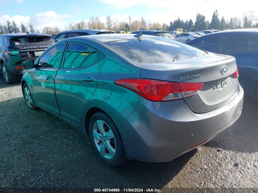 2013 Hyundai Elantra Gls VIN: 5NPDH4AE8DH344244 Lot: 40744969