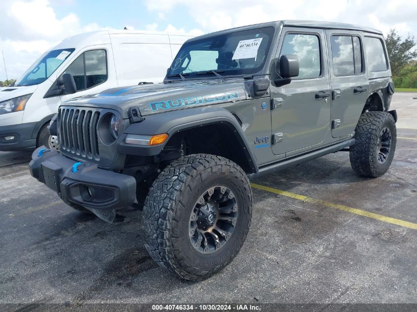 2022 Jeep Wrangler 4Xe Unlimited Rubicon 4X4 VIN: 1C4JJXR62NW189370 Lot: 40746334