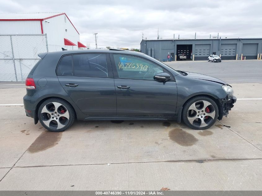 2012 Volkswagen Gti 4-Door VIN: WVWHV7AJ8CW163629 Lot: 40746390